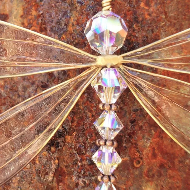 Dragonfly Crystal Suncatcher Hanging Crystal Suncatcher For Garden Wedding