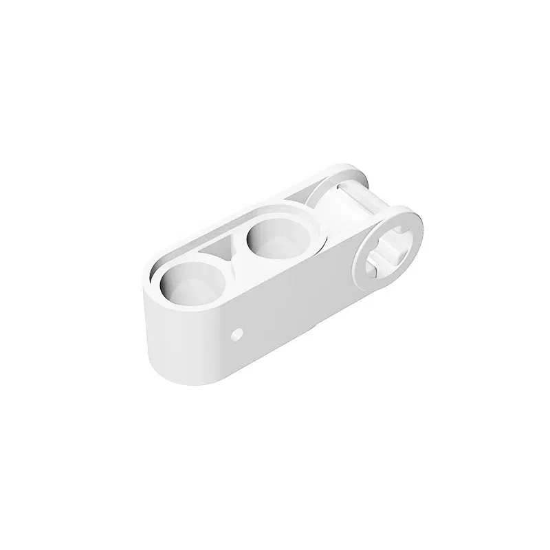 Color: Chocolate - Gobricks GDS-936 Technical, Axle and Pin Connector Perpendicular 3L with 2 Pin Holes compatible with lego 42003 Assembles