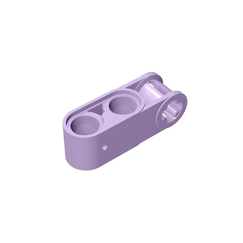 Color: Chocolate - Gobricks GDS-936 Technical, Axle and Pin Connector Perpendicular 3L with 2 Pin Holes compatible with lego 42003 Assembles
