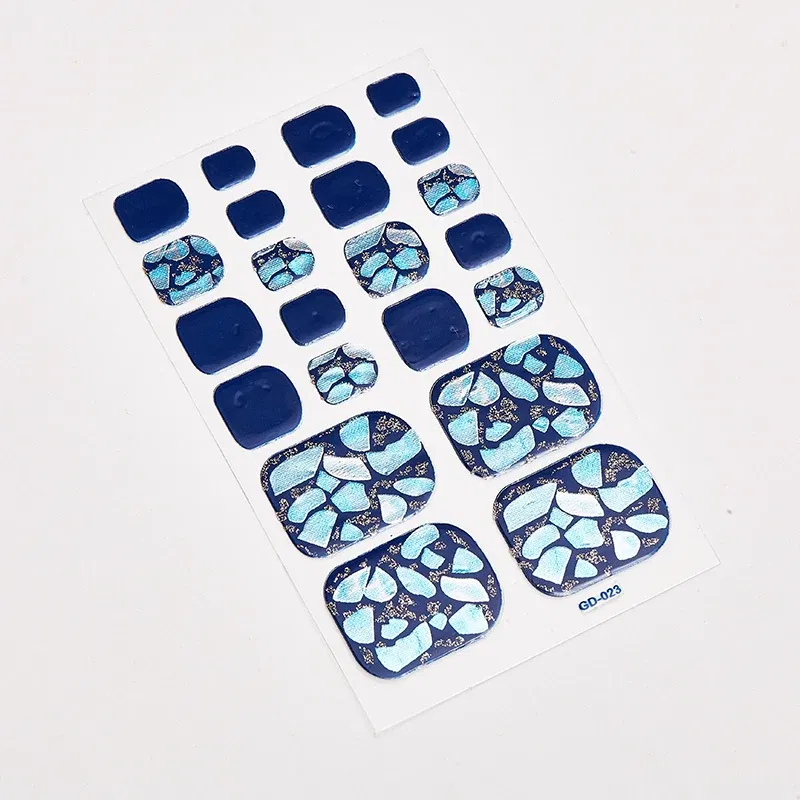 Color: light yellow - 22 Tips/Sheet Women Salon Nail Wraps DIY Self Adhesive Nail Sticker Decals Plain Stickers Nails Sticker Designer Designed