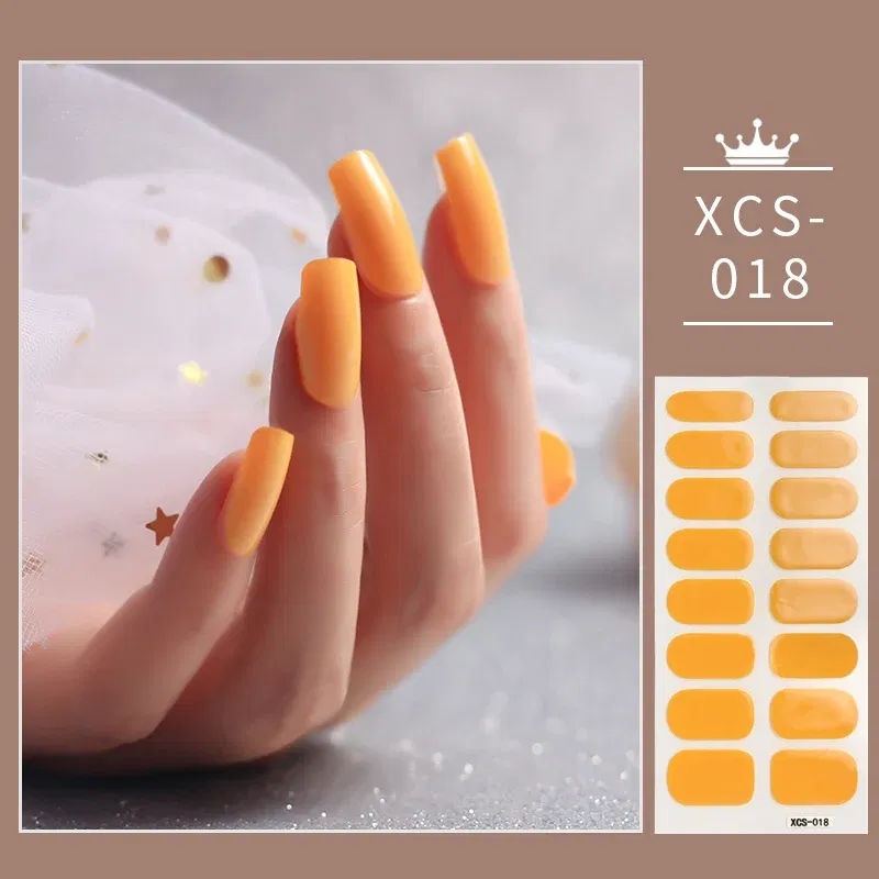 Color: WHITE - 1pc Nail Art Sticker Laser Shiny Sequins Polish Wraps Double Ended Adhesive Strips Fashion Stickers Manicure Decor