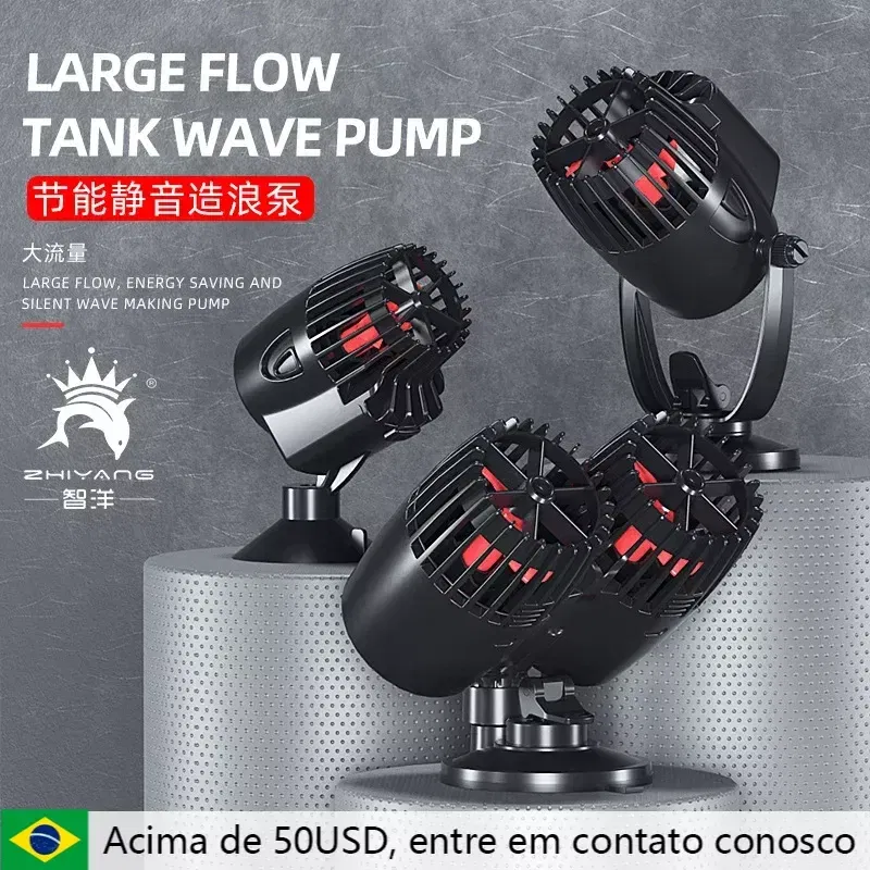 Color: Red, Power: 1W - Wavemaker Wave Maker Water Pump for Aquarium Fish Tank Submersible Aerobic Pump Water Circulation Pump Flow Surf Pump 220-240V