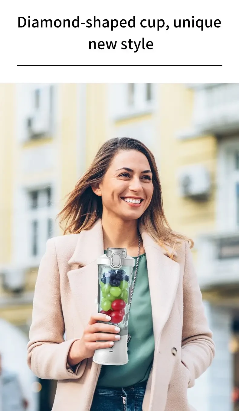 Portable USB Rechargeable Blender - 20.29oz Personal Blender for Shakes and Smoothies