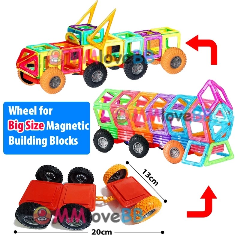 Large Magnetic Building Blocks for Kids  Big Size Construction Set