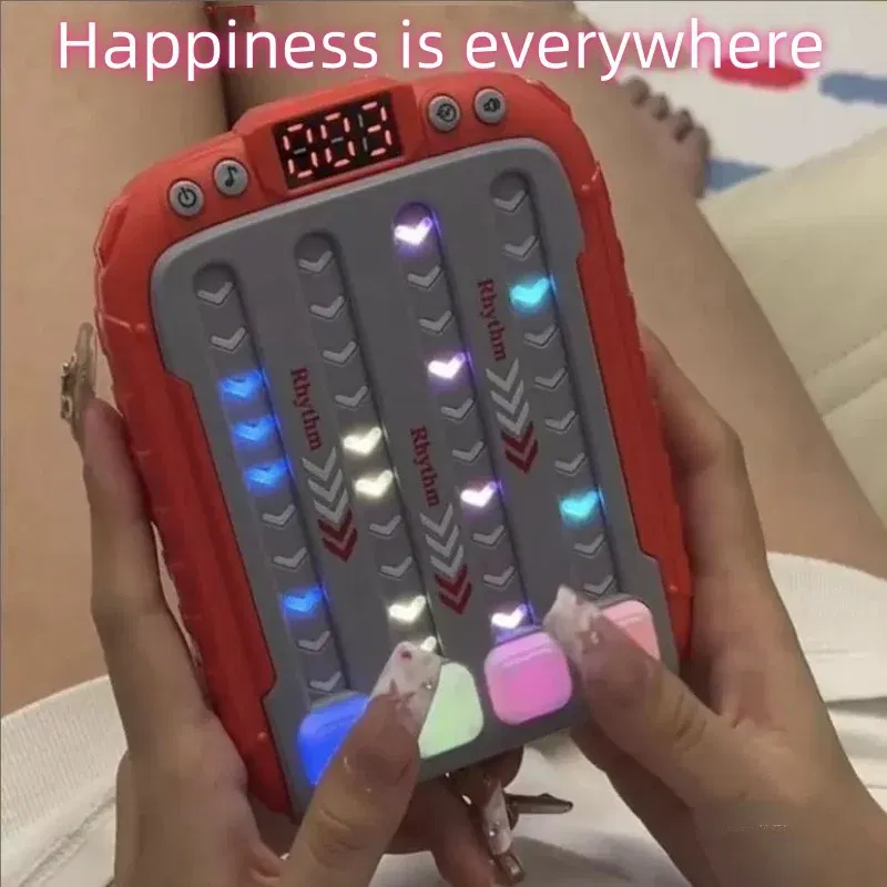 Color: green - Decompress game consoles Defusing music exercise reflexes Press music children puzzle music pass brain thinking training toys