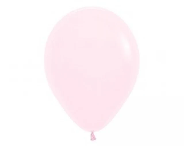 12cm Pastel Matte Pink Latex Balloons 50pk - Pack of 50