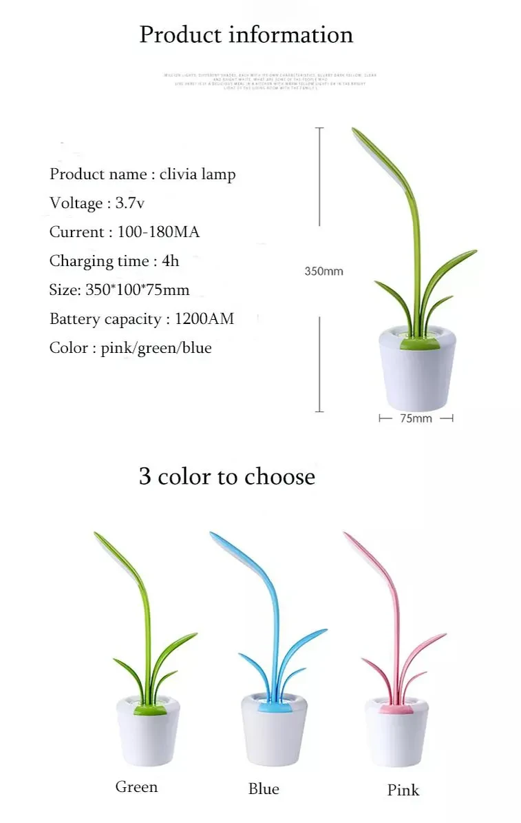 Modern Desk Lights Eye Protection LED Table Lamp