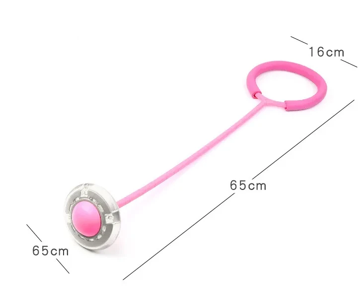 Flashing LED Flash Jumping Ring Dancing Ball Glowing Fitness Training Outdoor Sports