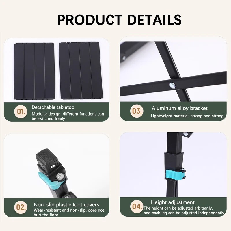 Color: Red Wine, Ships From: CHINA - Multi-Functional IGT Table Camping Stove Table Extendable Wood Desktop Table Outdoor Cooking Equipment Foldable Portable