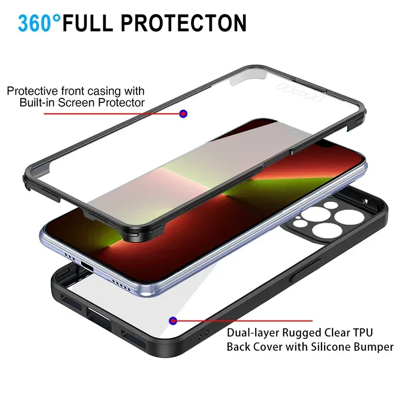 Color: SKY BLUE, Compatible-Phone Models: For iPhone 7, Ships From: CN - Clear 360 Full Wrap Phone Case For iPhone 17 Pro Max 16 15 14 13 12 11 SE2/SE3 Xr Xs 8 Plus Film With Lens Protection Back Cover