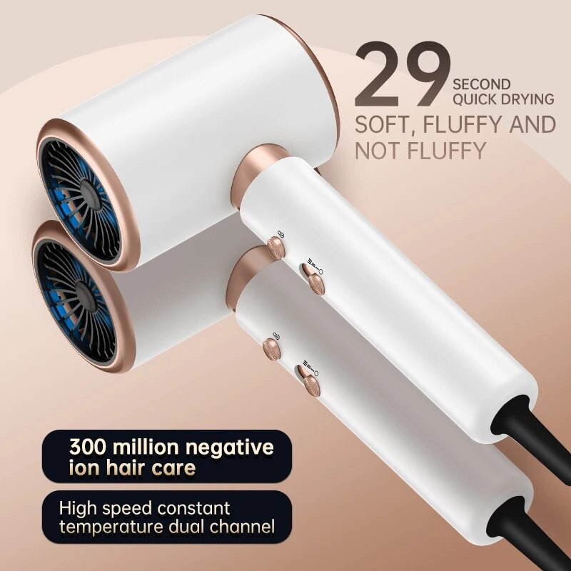 High-Speed Electric Hair Dryer  Low Noise, Constant Temperature, Quick-Drying
