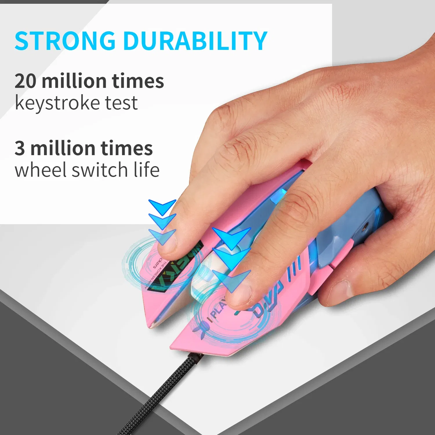 Color: green - 2400DPI Gaming Mouse Color Backlit Silent Mouse USB Wired Gaming Mouse Pink Computer Professional for Lol Data Laptop
