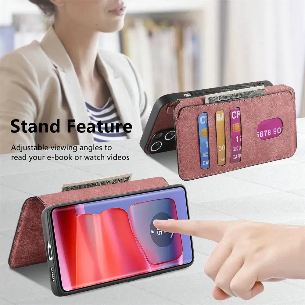 Color: SKY BLUE, Material: Microfiber - Edge 50 60 Fusion 5G Flip Case For Motorola Edge 60 Pro 2In1 Detachable Leather Wallet Funda Moto Edge 50 Neo 60 Pro S50 Cover