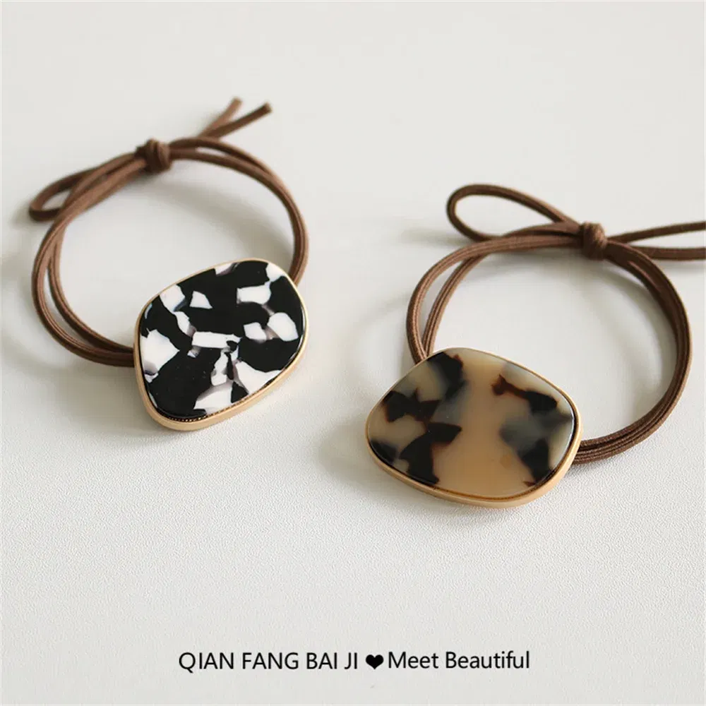 Color: SKY BLUE - Fashion Simple Elastic Hair Band Women Temperament Scrunchies Hair Ties Ponytail Holder Gum Headwear Girls Hair Accessories