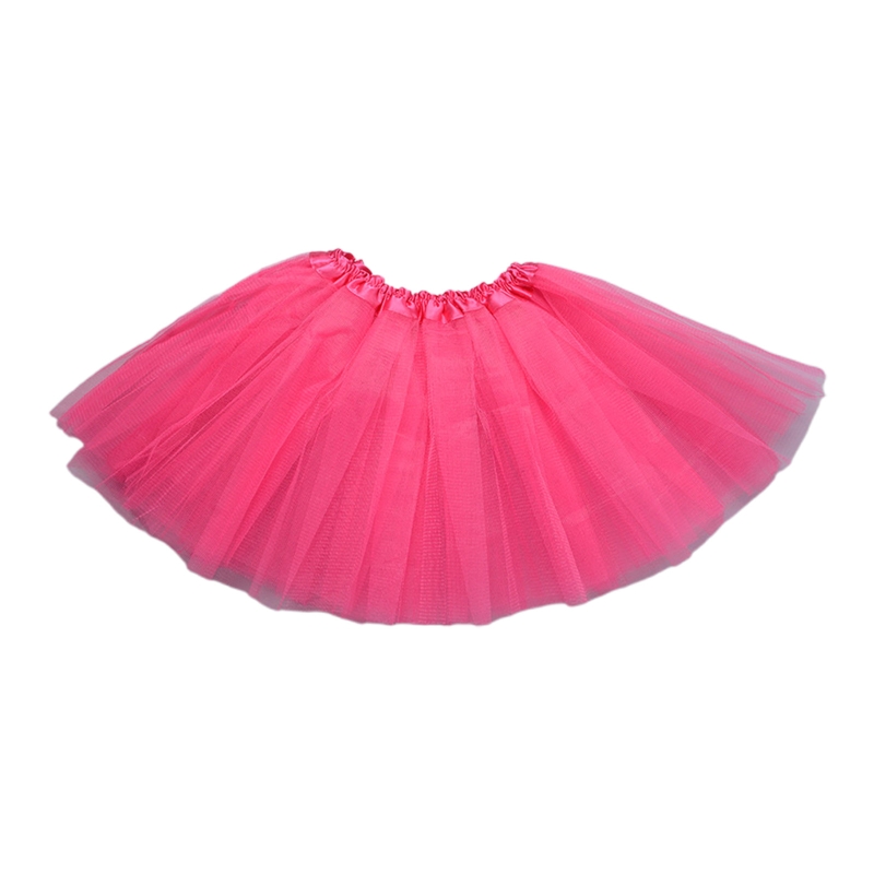 Color: green - Children Kids Girls Ballet Skirts Elastic Mesh Tutu Ballerina Dress Gymnastics Dancing Skirt Princess Pettiskirts