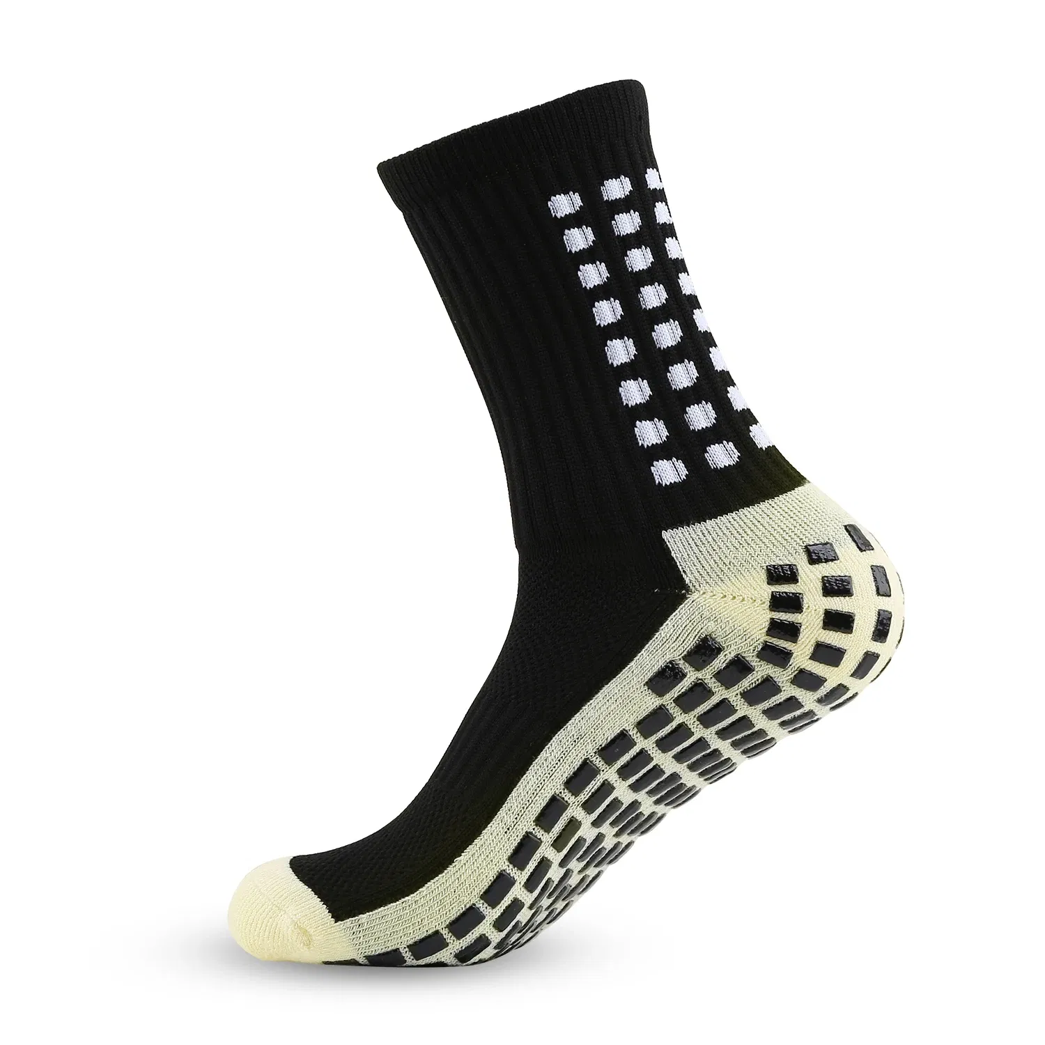 Color: army green - Anti-slip Soccer Women Men Outdoor Sport Grip Football Yoga Socks
