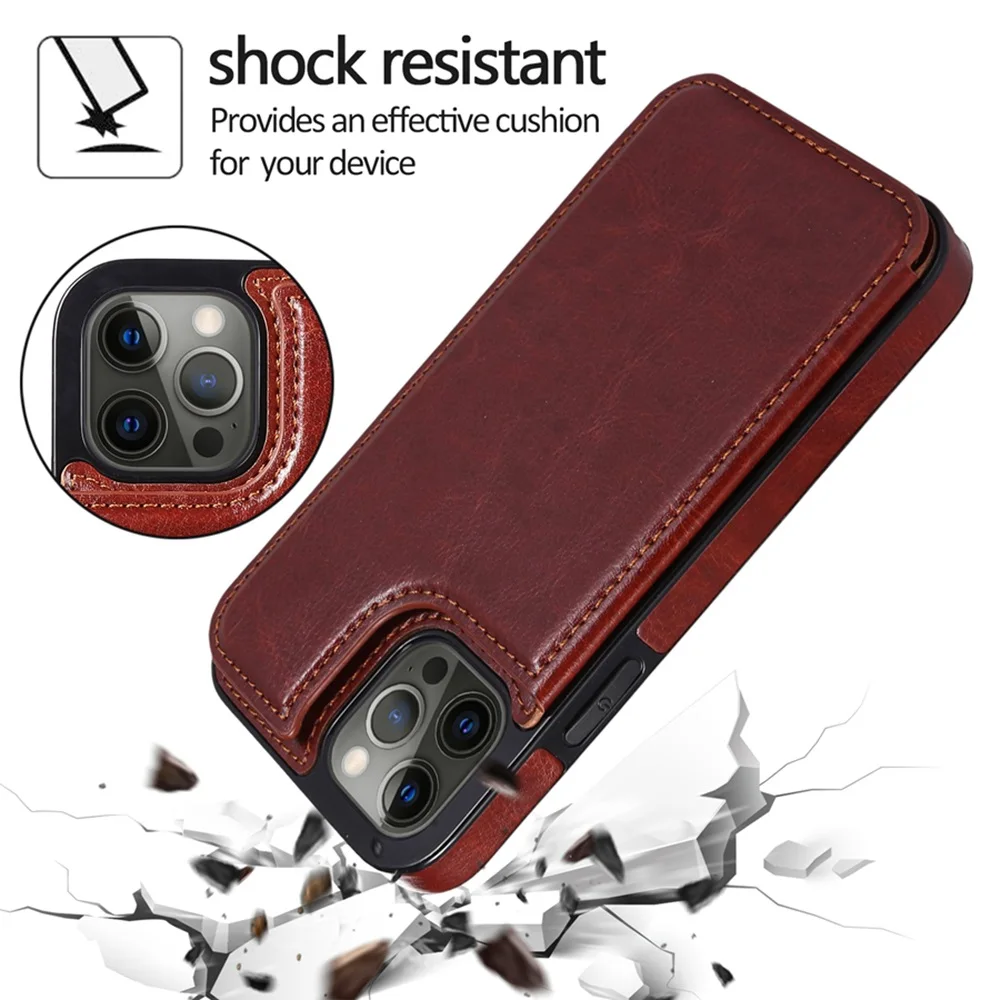 Material: artificial leather, Color: WHITE - Leather Wallet Case for iPhone 15 14 13 12 11 Pro Max Mini Wallet Case XR X XS Max 8 7 6S 6 Plus SE 2022 2020 Card Holder Flip