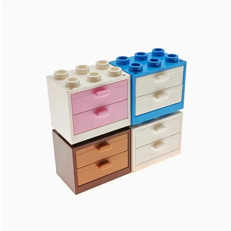 Color: Light Grey, Ships From: CHINA - CUPBOARD 2X3X2,DOOR 3X2,DRAWER Compatible 92410 4532 4533 30125 35245 4536 Self-Locking Bricks Building Blocks Toys Accessories
