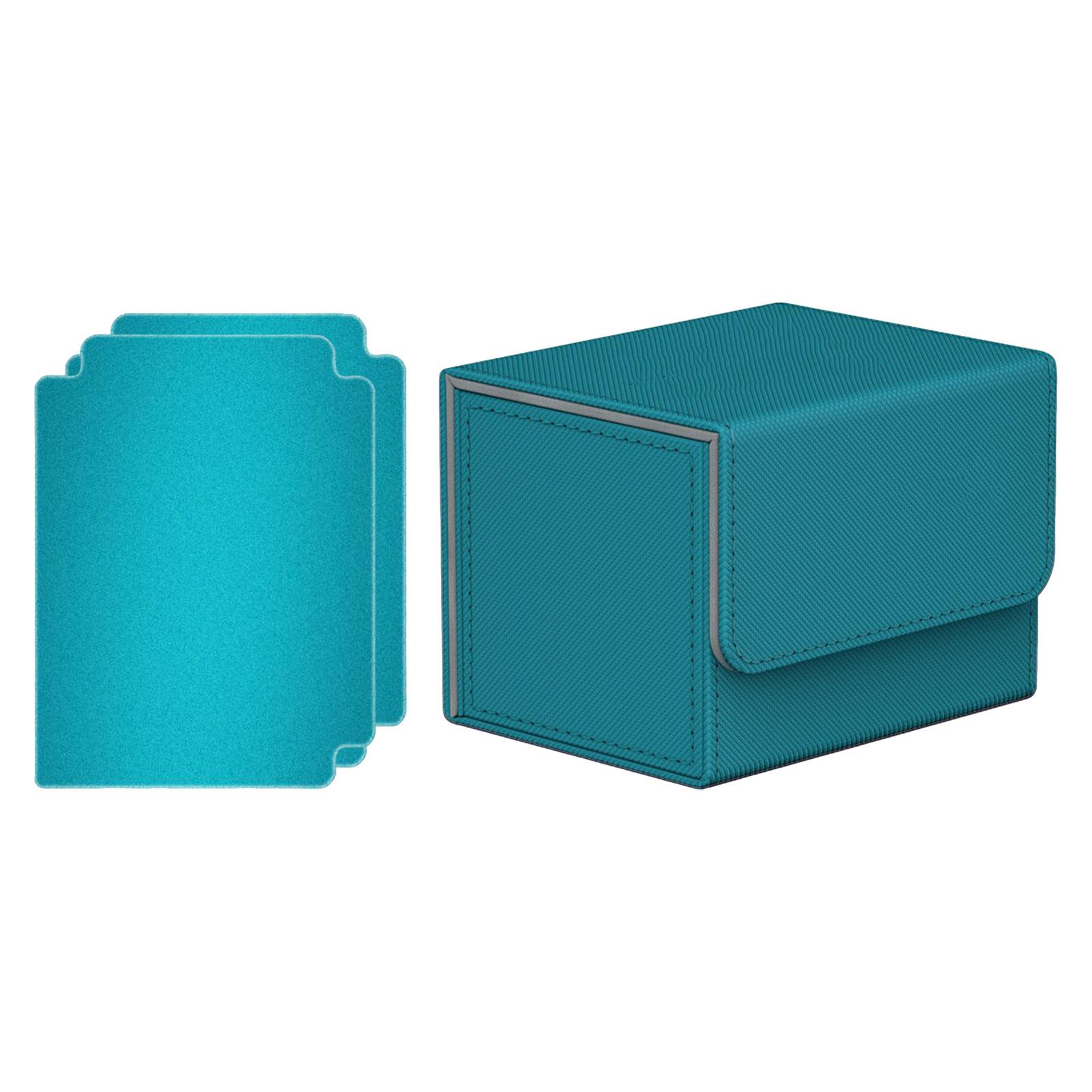 Color: Red - Card Deck Box Collectible Cards Container with Magnetic Closure Card Deck Storage Box for Sports Cards Trading Card Games