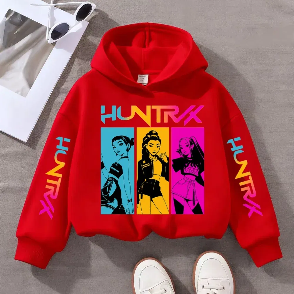 Color: MULTI, Kid Size: 152 - KPOP Demon Hunters Children's Sweatshirt Girls' Clothes Girls' Sweatshirt autumn 2024 New Cute Fashion Hoodie