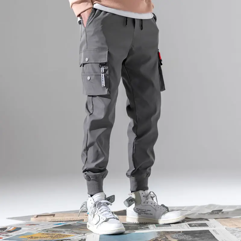 Color: black, Size: XXXL - New Men Cargo Tactical Pants Work Combat Multi-pockets Casual Training Trousers Overalls Clothing Joggers Hiking Mens Cargo Pant