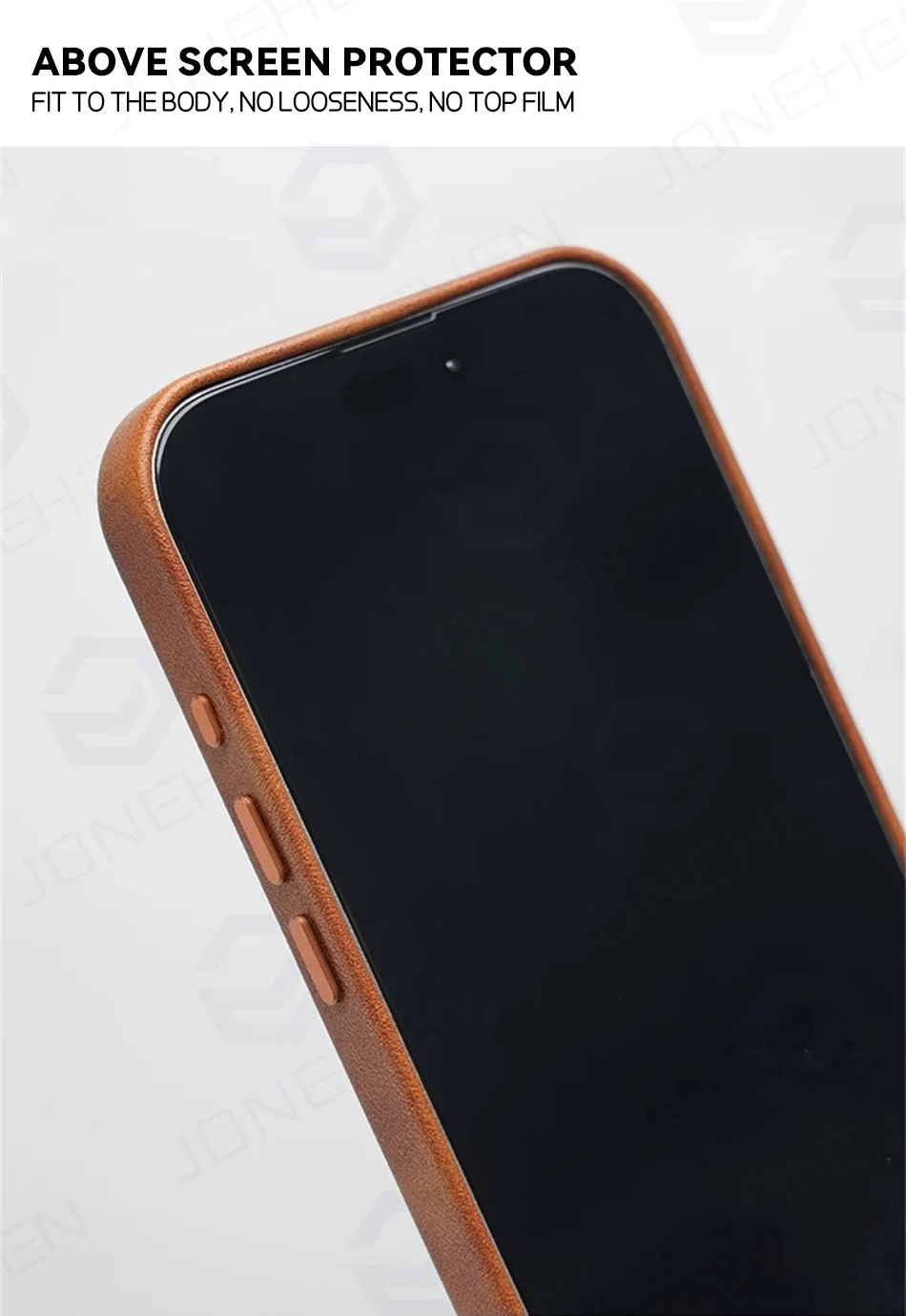 Color: Beige, Material: PC - High-end Retro Oil Wax Pattern Magnetic For Magsafe Leather Case For iPhone Air 15 14 Plus 13 16 17 Pro Max Camera Button Cover
