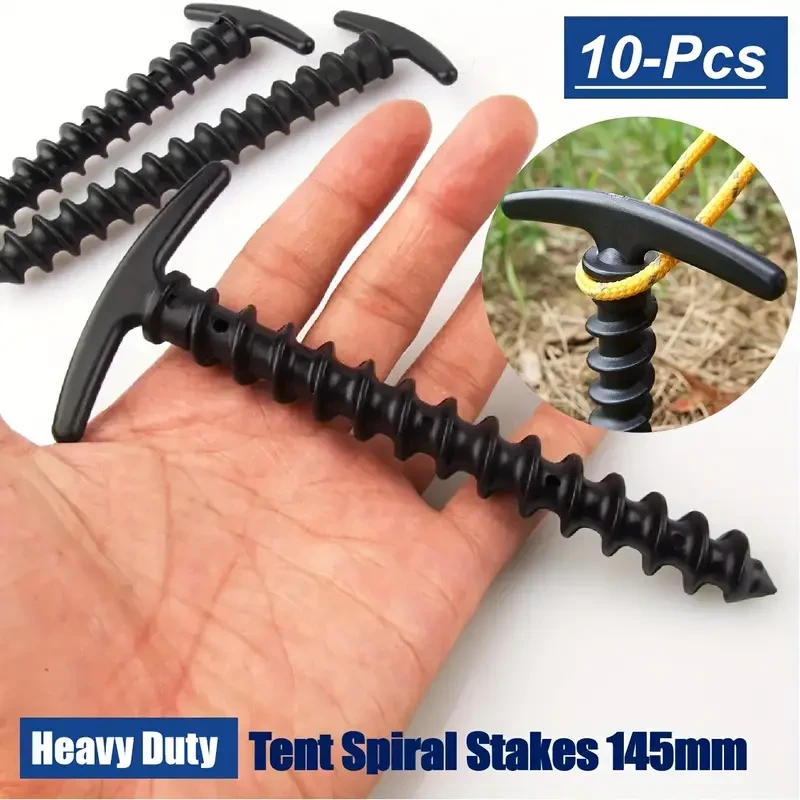 10Pack Camping Tent Shelters Tent Awning Sunshade Canopy Tent Pegs Stakes Outdoor Ground Anchors Tent Pegs Gear Camping Accessories Tools Heavy Duty
