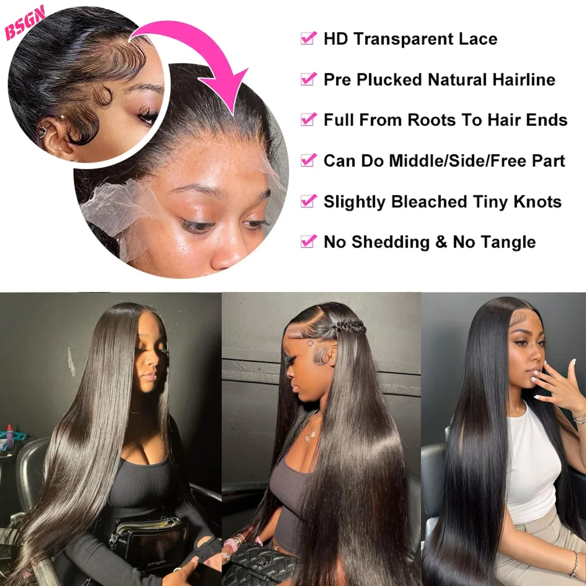 Color: T1B/613, Stretched Length: 28inches, Density: 250%, Lace Size: 13x4 - 26 28 30 180%straight hd lace frontal human hair wigs 13x4 HD Lace Frontal Human Hair Wigs For Women? 100% human hair pre-cut wig