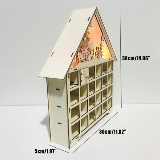 Christmas Wooden Calendar Decorations