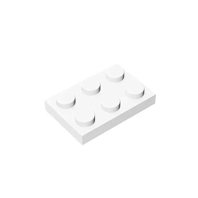 Color: DEEP BLUE - Gobricks GDS-510 Plate 2 x 3 compatible with lego 3021 pieces of children's DIY building block Particles Plate DIY