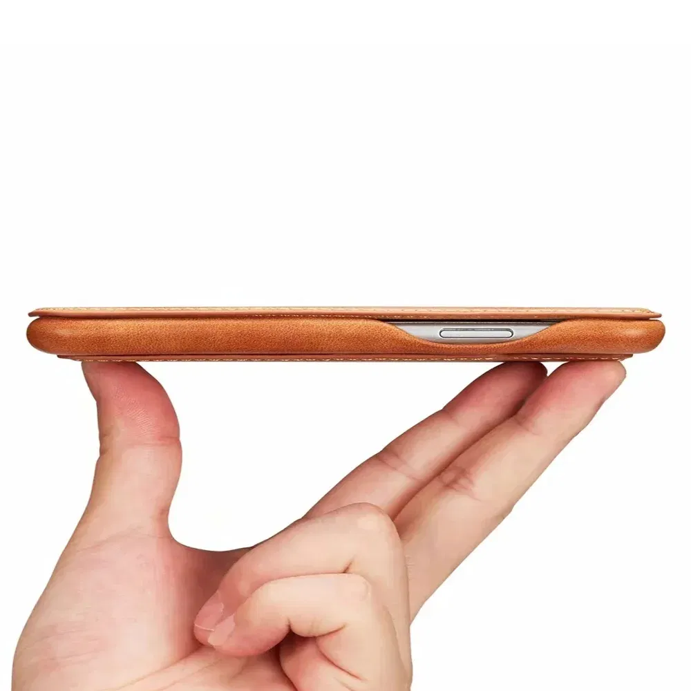 Color: Black, Material: PU - Luxury Ultra Thin Leather Case Flip Cover for Samsung S24 S23 S22 S21 S20 FE Ultra Plus A53 A52s S10  A50 S9 Note 20 10