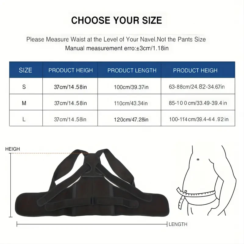 Adjustable Posture Corrector - Invisible Back Support Brace for Men & Women