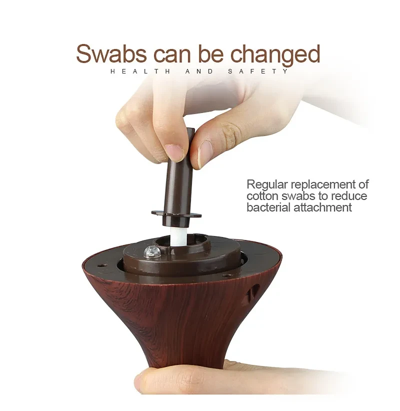 Wood LED Essential Oil Diffuser