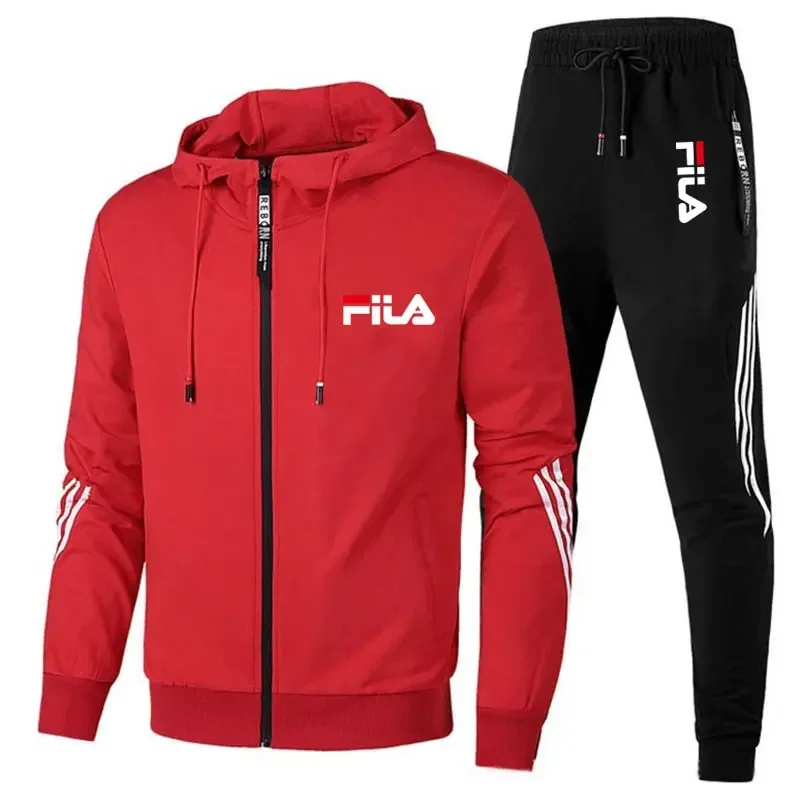 Color: green, Size: M, Ships From: CHINA - Men's spring and Fall outdoor zipper jacket + sweatpants jogging set Casual basketball fitness two-piece set