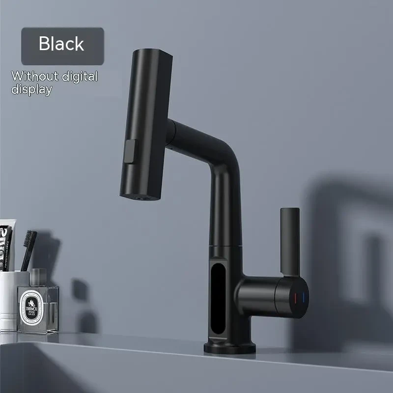 Intelligent Digital Display Faucet Pull-out Basin Faucet