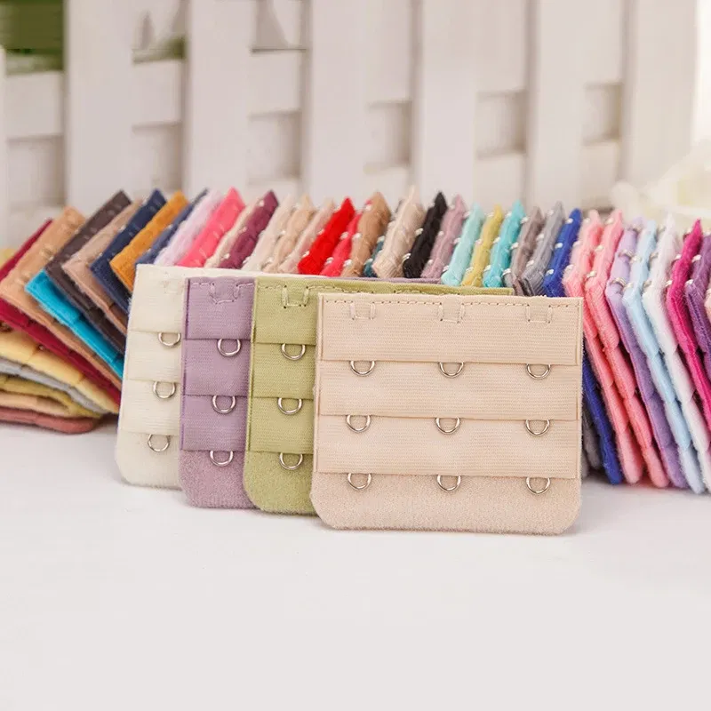 Color: Antique Brass - 3Pcs 5cm Back Bra Extender Clip Extension 3 Row 3 Button Bra Strapless Extensions Women's Underwear Expander Bra Lengthen Hook