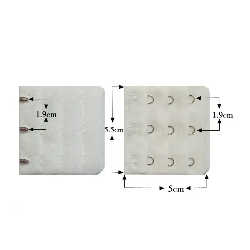 Color: Antique Brass - 3Pcs 5cm Back Bra Extender Clip Extension 3 Row 3 Button Bra Strapless Extensions Women's Underwear Expander Bra Lengthen Hook