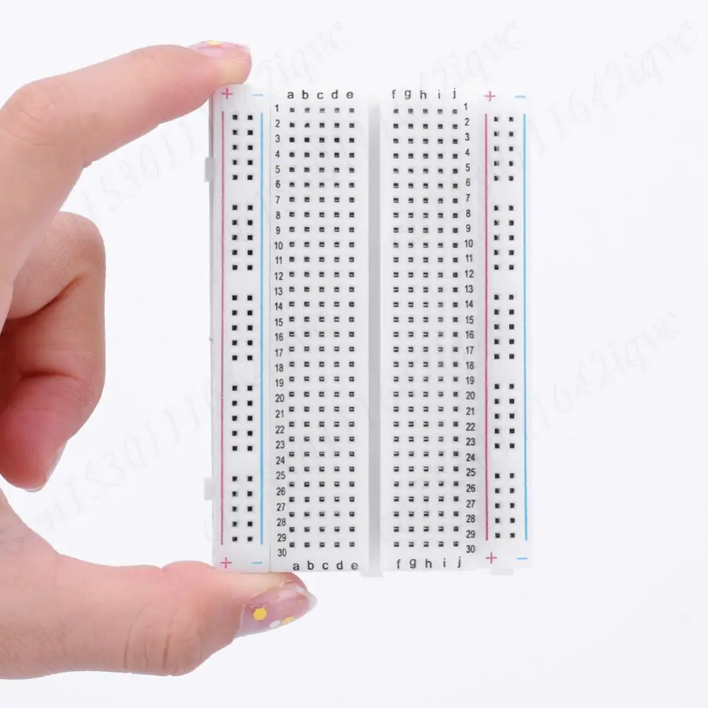 Color: MAROON, Ships From: CHINA - 1-10Pc 400 Tie Points Solderless PCB Breadboard Spliceable Universal MB102 Breadboard DIY Bread Board for Experiment Test Robot