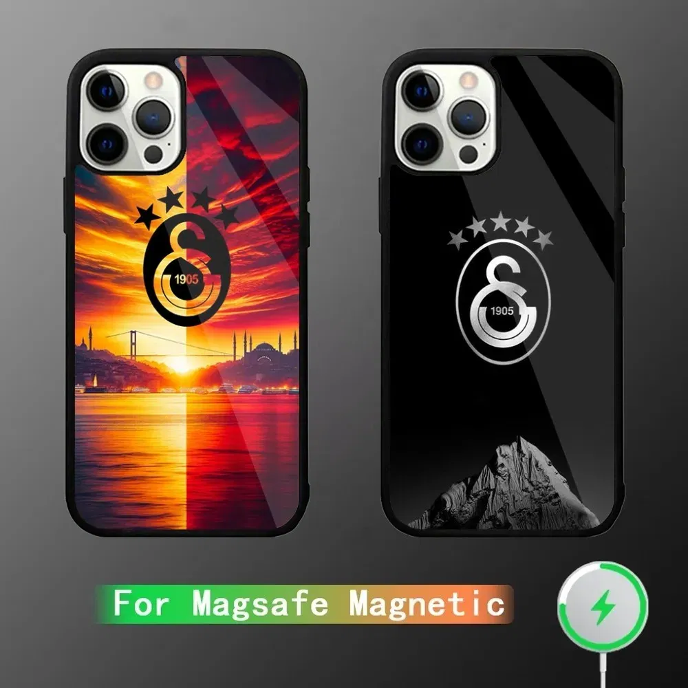 Color: Blue, Material: EVA - G-Galatasaray 1905s Phone Case For iPhone 16,15,14,13,12,11,Plus,Pro,Max Mini Magsafe Magnetic Wireless Charging
