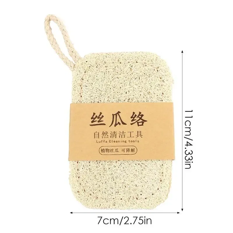 Color: Red, Ships From: CHINA - Natural Luffa Dish Washing Cloth Sponge Loofah Scrub Pad Dish Pot Easy To Clean Scrubber Sponge Kitchen Clean Brushes Pad