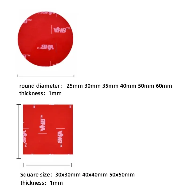 Color: Translucent - Super Strong VHB Double Sided Tape New Waterproof No Trace Self Adhesive Acrylic Patch Sticky For Home Car Office School