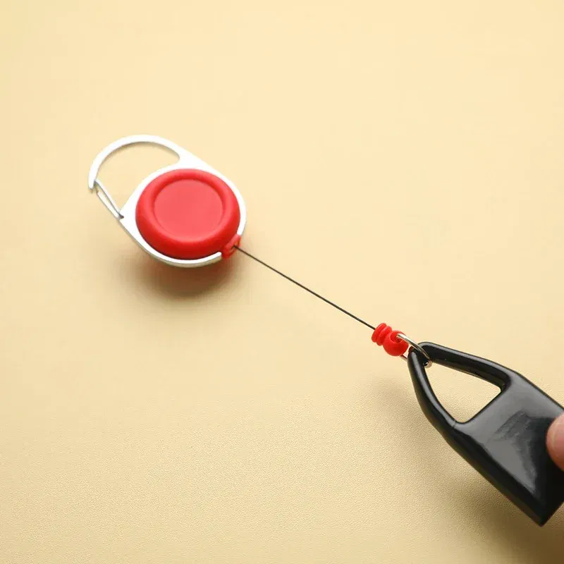 Color: Black - Silicone Sticker Lighter Leash Safe Stash Clip Retractable Keychain Holder Cover Smoking Accessories Smoke Accesoires