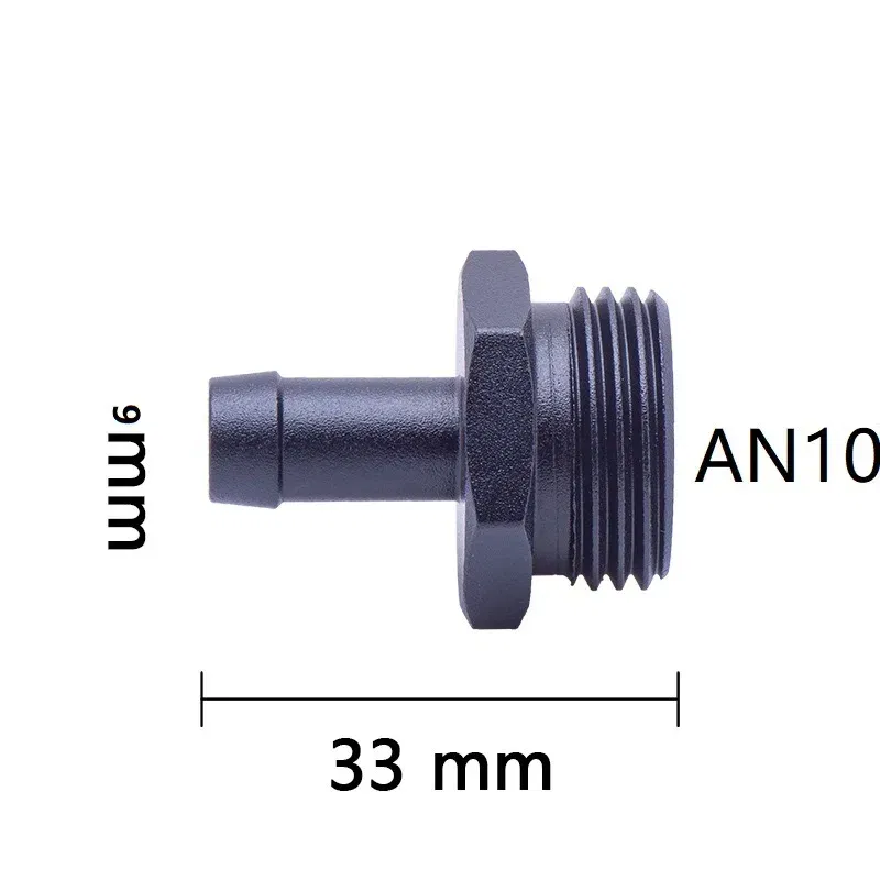 Color: MULTI - Oil Hose Straight Fitting Hose Adapter Oil Cooler Fitting An6 to An6 An8 An10 1/2 1/8 3/8 1/4 NPT 5/16,AN10 AN8 to 9MM M18 M12
