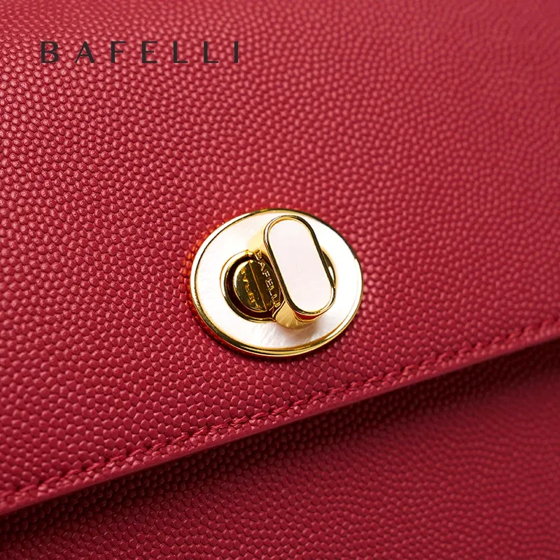 Color: green - BAFELLI 2024 WOMEN'S NEW TREND LEATHER SADDLE BAGS FASHION STYLE ORIGINAL DESIGNER LUXURY BRAND CASUAL CROSSBODAY PURSE SHOULDER