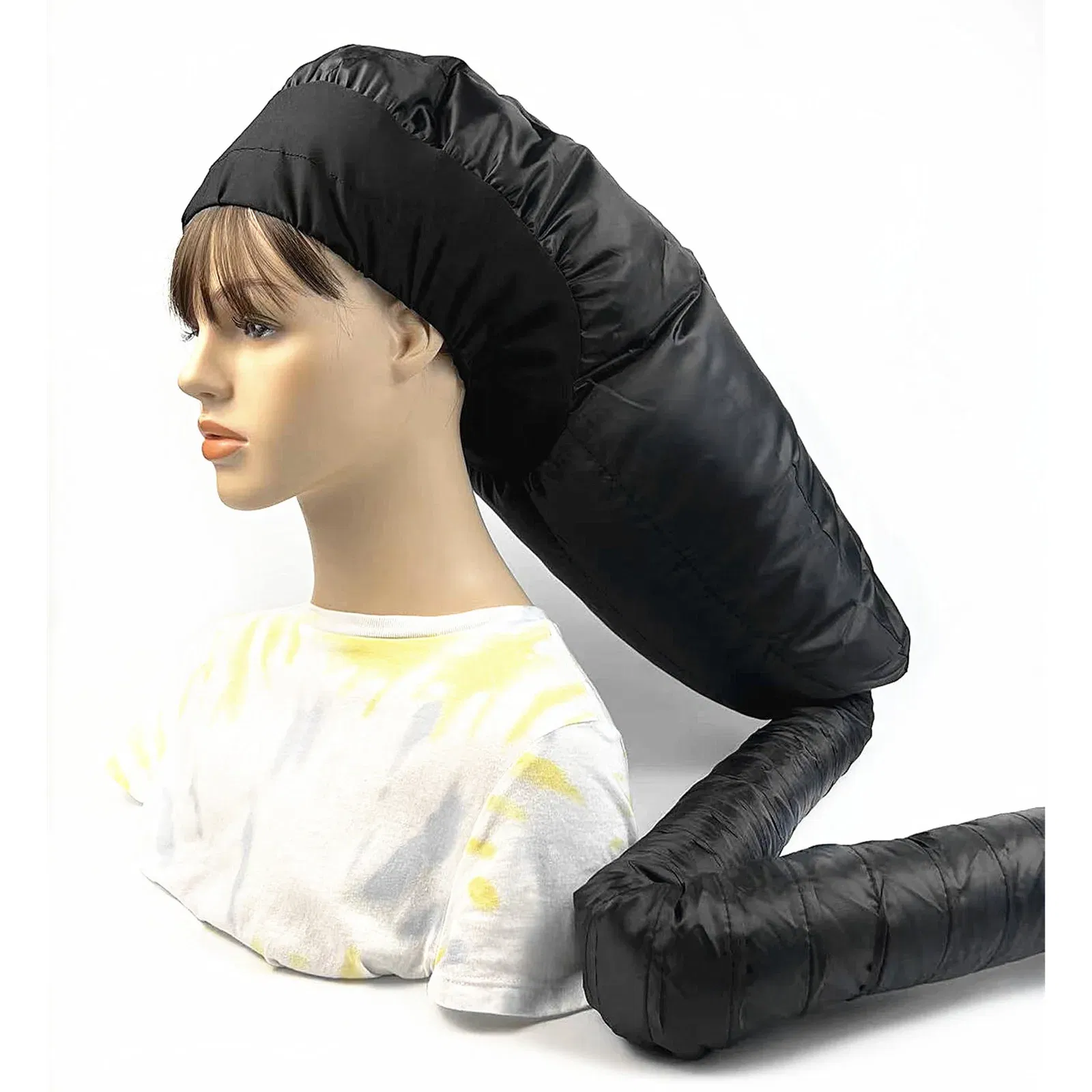 Color: Light Grey - Portable Hair Dryer Women Blow Dryer Home Salon Hairdressing Hair Dryer Hat Hair Dryer Cover Hair Care Tool