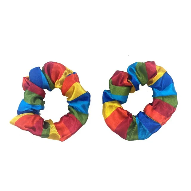 Hair Scrunchies - Rainbow 2pk (Pack of 2)