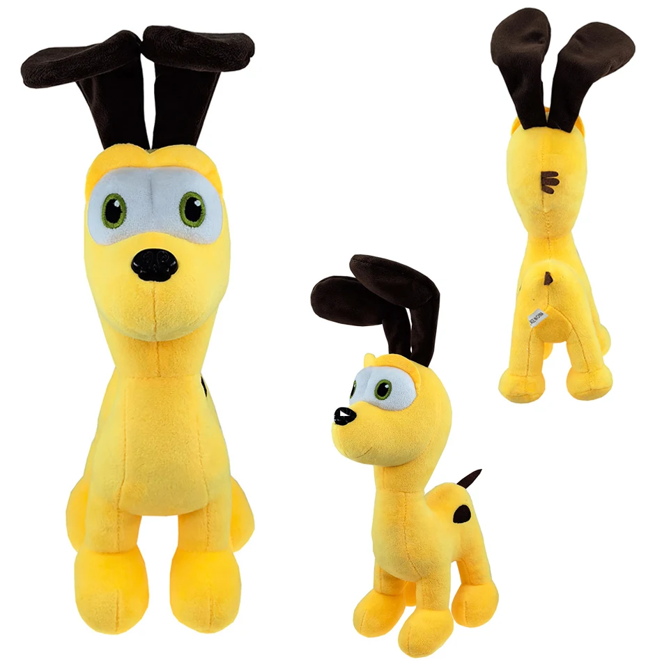 Color: Black - New 2024 25cm Garfield Plush Cute Soft Animal Anime Movie Garfield Odie Plush Stuffed Toy Doll Children Adults Fans Gift