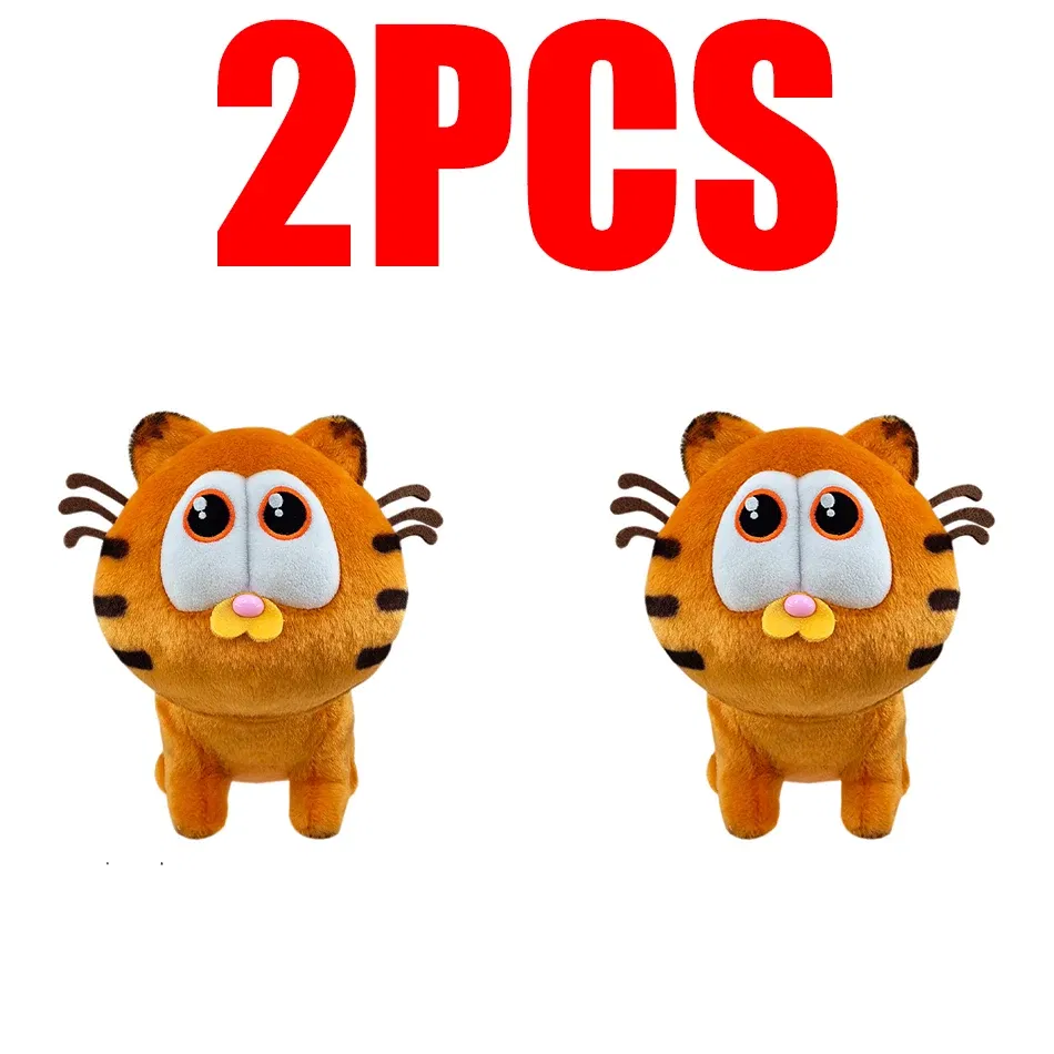 Color: Black - New 2024 25cm Garfield Plush Cute Soft Animal Anime Movie Garfield Odie Plush Stuffed Toy Doll Children Adults Fans Gift