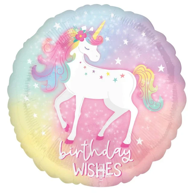 Foil Balloon - Standard HX Enchanted Unicorn (45cm)