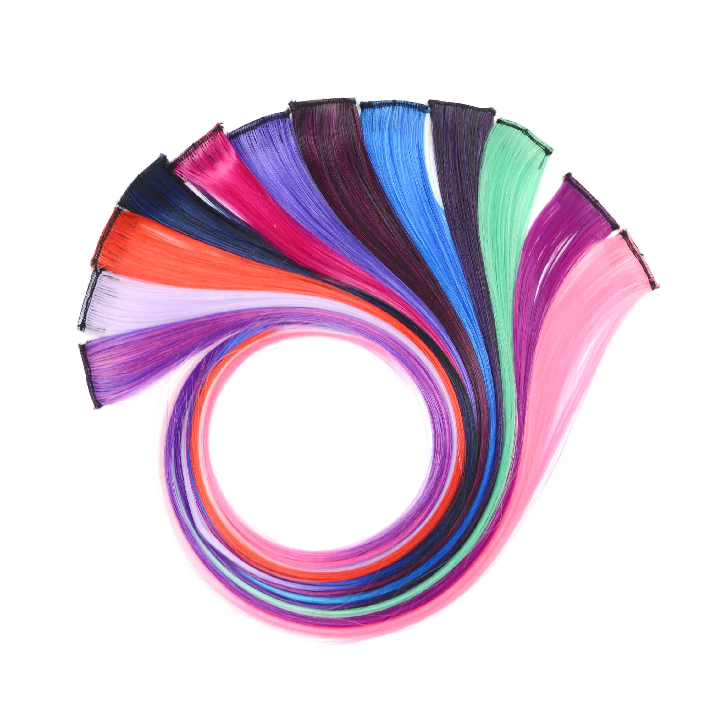Color: P1B/30, Stretched Length: 22inches - 22" Long 37 Colors Synthetic Straight Hairpieces Hair Extensions Anti-flaming Clip In One Piece Synthetic Hair Extension